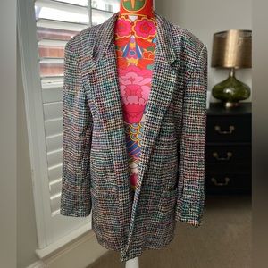MEDIUM Emil Ratenberg (?) silk tweed blazer